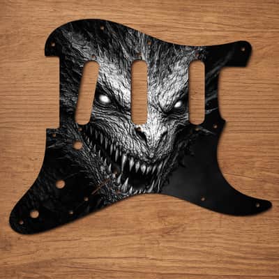 Stratocaster SSS 11 Hole Pickguard USA/Mexico UV Printed Graphics image 1