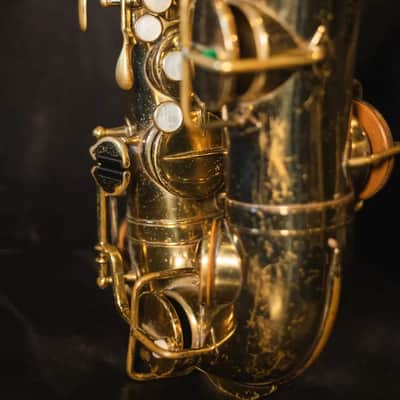 Martin Late 20's Low Pitch Alto Saxophone with Hardshell Case - Used image 16
