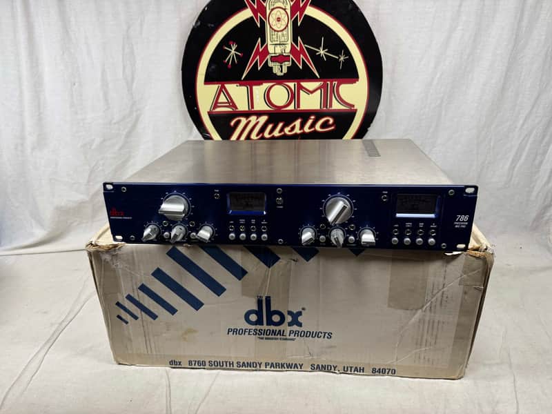 dbx Blue Series 786 Precision 2-Channel Microphone Preamplifier Rack with Box image 1