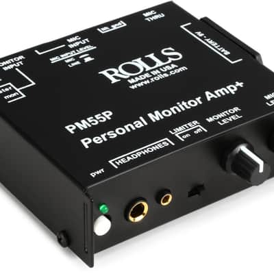 Rolls PM55P Personal Monitor Amp/Limiter/Battery image 1