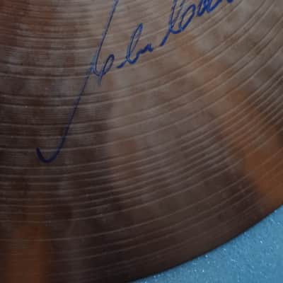 Paiste  Collectable,Ex Clem Cattini 2002 ,16" crash cymbal+ real signature  1981 - Traditional image 10