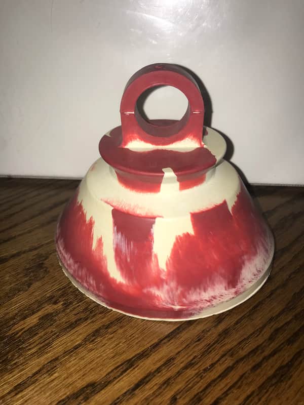 Humes & Berg Series 113 Trixie Trumpet Plunger Mute White and Red image 1