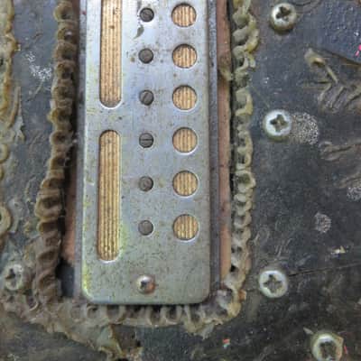 Vintage 1970s-80s Strange Wasp Guitar Body With Rare Teisco Gold Foil Pick Up image 4
