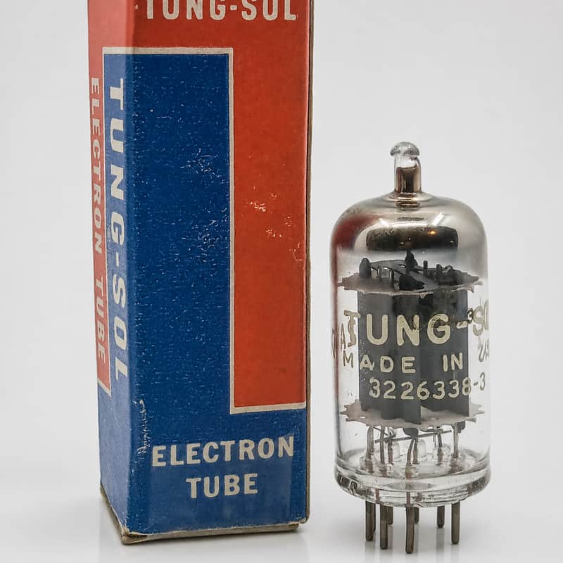 1963 Tung-Sol 12AX7 ECC83 Long Plate O-Getter Balanced Maxi Tested image 1