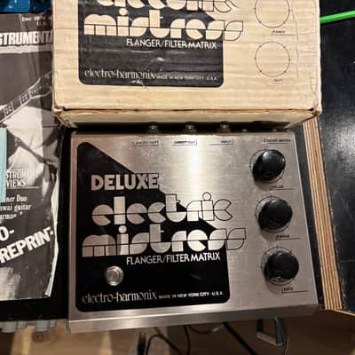 Impossibly Clean Electro-Harmonix Deluxe Electric Mistress V1 with original Box, paperwork and Reticon SAD1024A chip!!! image 5