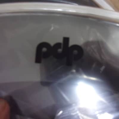 Lot of 2 PDP DW Logo 22" Resonator Black Ebony + Clear Batter Bass Drum Head 22" New with box included image 2