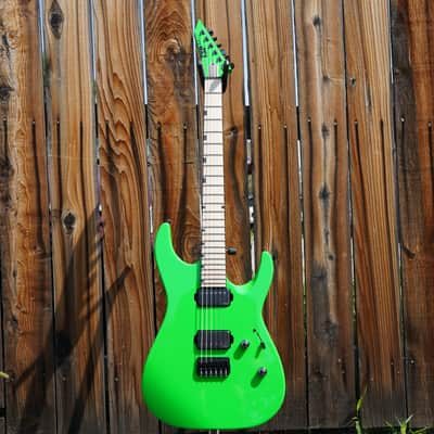 ESP CUSTOM SHOP M-II CTM/M Neon Green 6-String Electric Guitar w/ Hard Case (2025) image 2