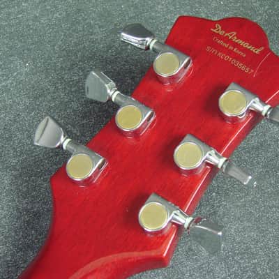 DeArmond M-72 Bluesbird Trans Red Finish Electric Guitar USA Pickups image 8