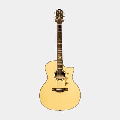 Crafter TB G-MAHO CE Anniversary MAHO Series Grand Auditorium Cutaway Twinbirds Inlay Design Solid Spruce Top Mahogany Neck 6-String Acoustic-Electric Guitar w/Gig Bag image 3