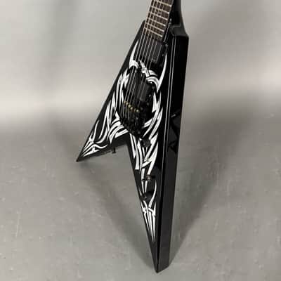 B.C. Rich Kerry King Signature KKV Tribal Flying V Black Korea image 10