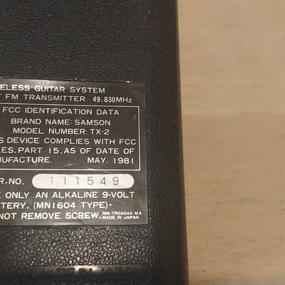VINTAGE! Samson Stage Series II Wireless Guitar System image 3