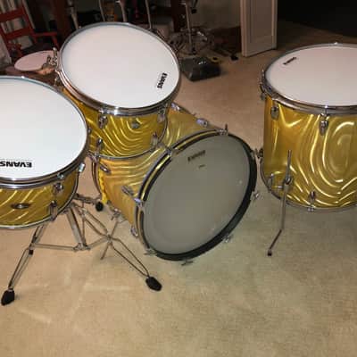 Slingerland Yellow Satin Flame 12/13/16/20 imagen 3