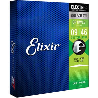 Elixir Optiweb Nickel Electric Guitar Strings 9-46 image 2