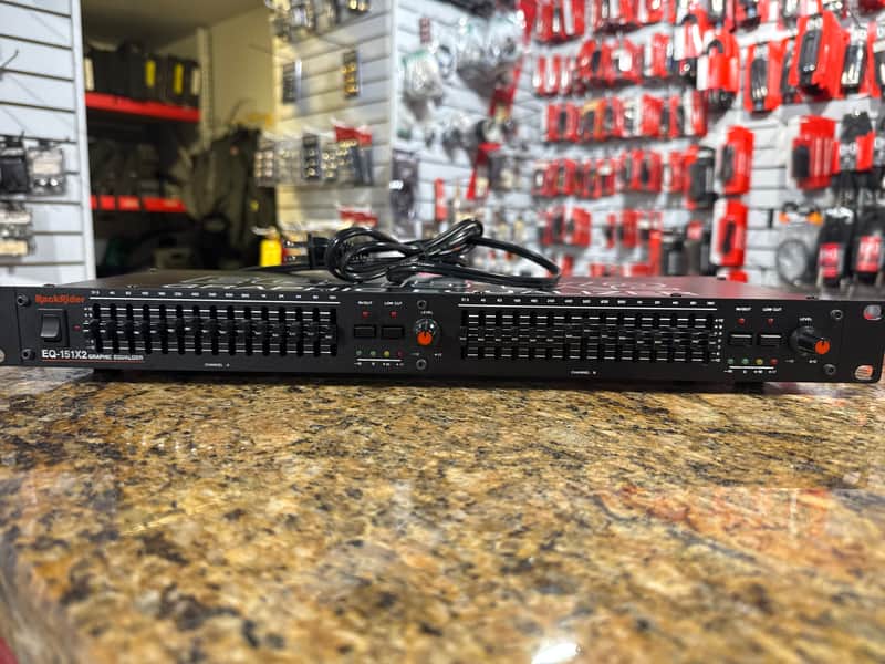 Rack Rider EQ-151X2 Graphic Equalizer - Black image 1