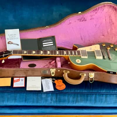 2019 Gibson Custom Shop Historic Reissue 1957 Les Paul VOS R7 '57 Antique Metallic Teal image 2