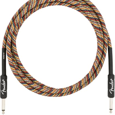 Fender Festival Instrument/Guitar Cable Eco-Friendly Pure Hemp, RAINBOW 10' ft image 8