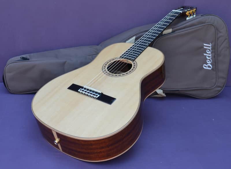 Bedell Performance Series OHN-18E-G Ac/El Nylon Parlor Guitar-GigBag- Rare Model image 1