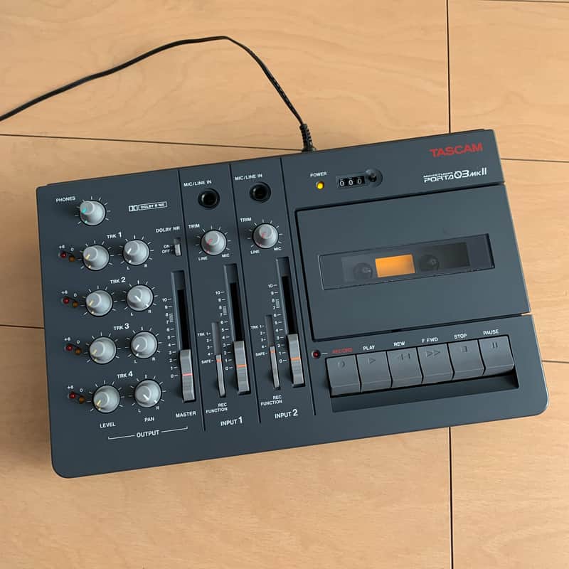 *Serviced | TASCAM Porta 03 mkII Ministudio 4-Track Cassette Recorder image 1