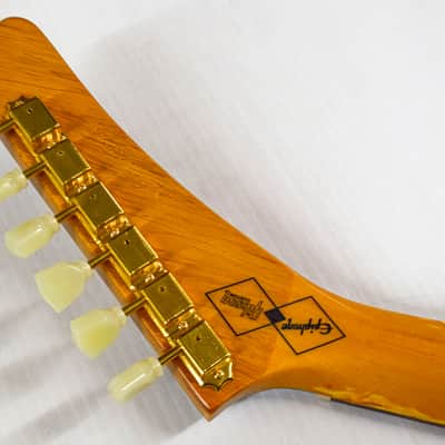 Epiphone '58 Korina Explorer Left-Handed (DEMO, Neck Repair)- Aged Natural image 11
