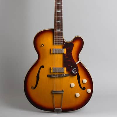 Epiphone  Zephyr E-312T Thinline Hollow Body Electric Guitar (1960), ser. #A-3241, black tolex hard shell case. image 1