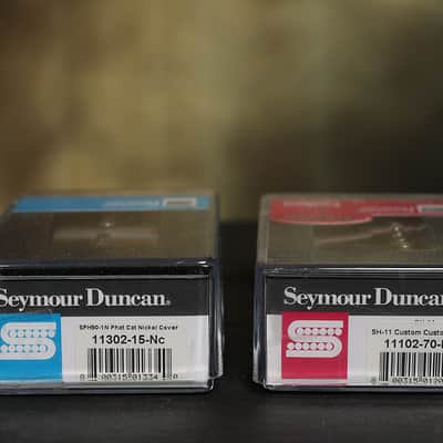 Seymour Duncan SH-11 Custom Custom / SPH90-1N Phat Cat Nickel Guitar Pickup Set image 3