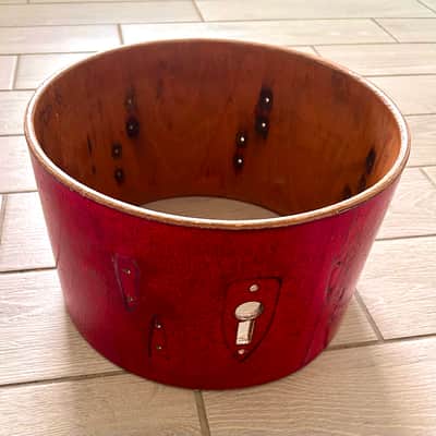Sonor Tear Drop 13” Tom Shell Beechwood 1965 - Red Sparkle image 1