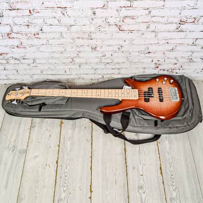Roscoe Guitars - Keith B Roscoe Standard 5 String Bass, Sunburst Flame - w/Bag - x0037 - USED image 11