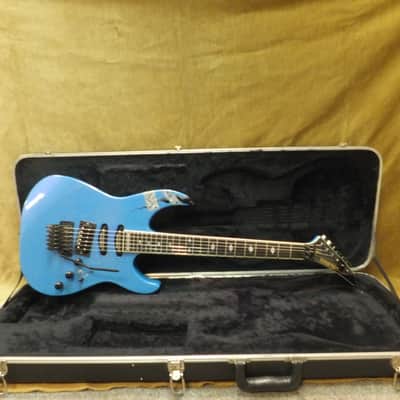 1986 Kramer USA Stagemaster Deluxe Rare Flip Flop Blue Graphic Duncans,Floyd,Exc Free US Shipping! image 17