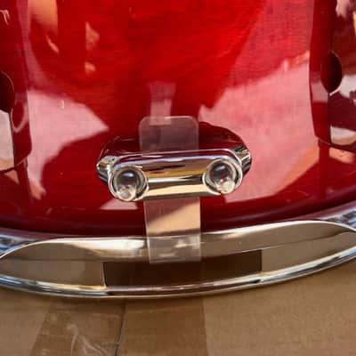 Pearl Export Series 14"x5.5" Snare Drum - Natural Red Cherry image 10