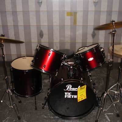 Pearl Forum Series 5-Piece Drum Set w/ Hardware & Cymbals, Dark Wine Red image 1