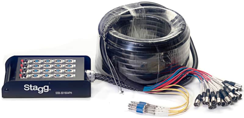 STAGG S-series Stagebox - 16x XLR F Inputs/ 4x Stereo Jack Outputs image 1