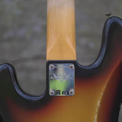 Fender Custom Shop '64 Precision Bass, Relic - Bleached 3-color Sunburst image 7