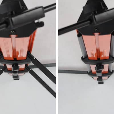 Keyboard Stand (2-Tier) with Mic Boom Arm Adapter by FAT TOAD | Professional Double Sliding Electronic Piano Column Tower for Turntable, DJ Audio Gear & Studio Synthesizer image 7