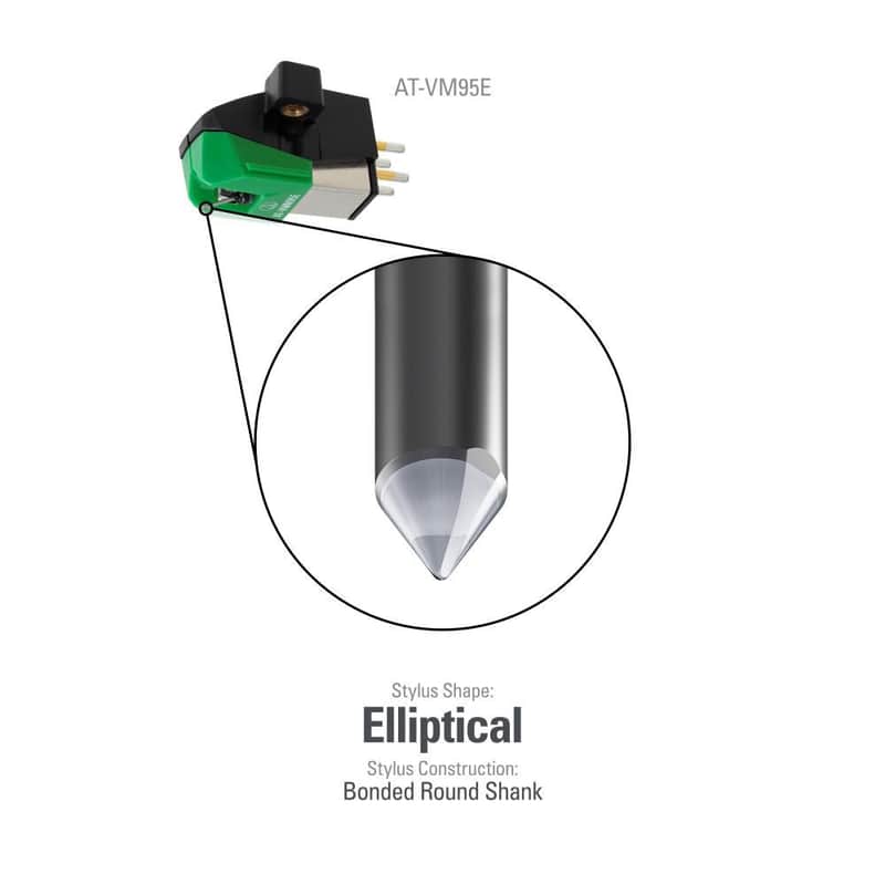 Audio-Technica: AT-VMN95E Replacement Stylus for AT-VM95E (Fits AT-LP120x) - (Open Box Special) image 1