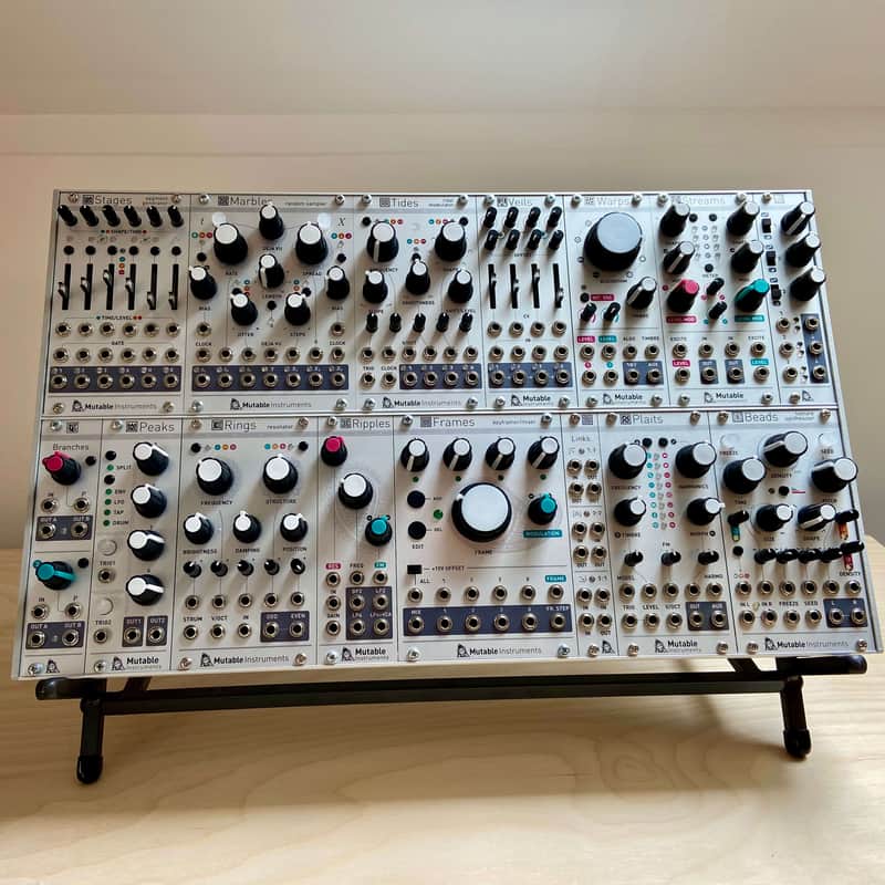 Mutable Instruments 15 Module 168hp System With ALM Case and Decksaver image 1