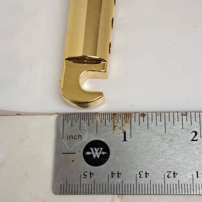 Ibanez Stop Bar Tailpiece w/ Posts- Tune-O-Matic - Gold Finish image 7