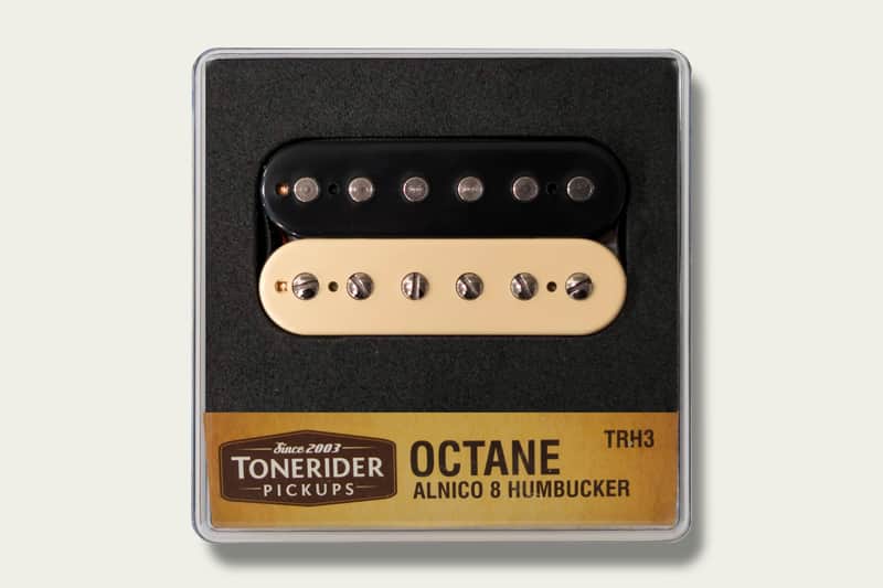 Tonerider Alnico 8 Octane Humbucker Pickup Bridge Zebra image 1