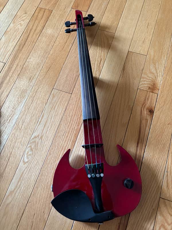 Wood Stingray SV4 Electric Violin - Candy Apple Red image 1