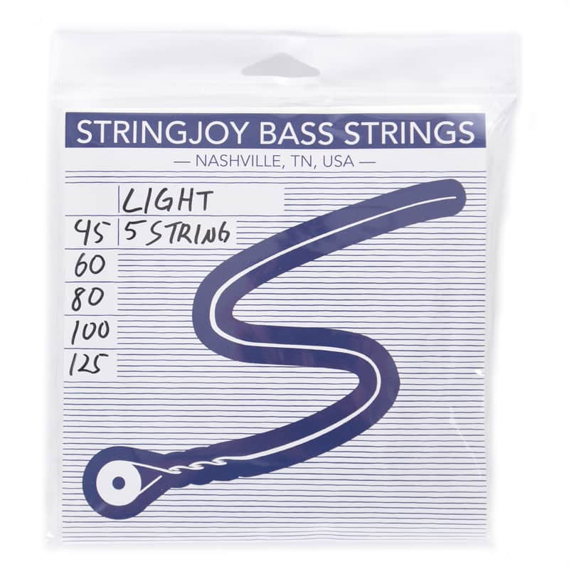 Stringjoy Nickel Long Scale 5-String Bass Guitar Strings - Light (.45 - .125) image 1