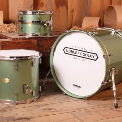 Noble & Cooley *Pre-Order* CD Maple Series 8x12, 13x14, 17x20 Cool Mint Sparkle Maple Drums Kit Shell Pack | Made in the USA | NEW FINISH | Special Order | Authorized Dealer image 1