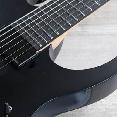 2021 Ibanez RGIXL7 7-String Electric Guitar w/Evertune + Fishman (Black) image 4