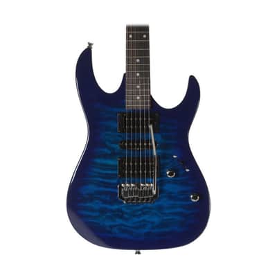Ibanez GRX70QA RG GIO Series 6-String Electric Guitar - Transparent Blue Burst image 5