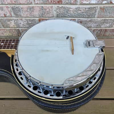 Vintage 1973 Fender Allegro 5-String Resonator Banjo w/ Chipboard Case! image 4