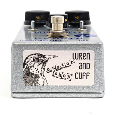 Wren and Cuff Blue-Violet Caprid Small Foot Fuzz Pedal – Cream & Mid/Flat Mod image 7