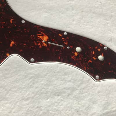 For Fender US Telecaster Thinline/Tele 69 PAF Guitar Pickguard,4 Ply Brown Tortoise image 5