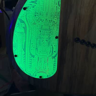 Forbidden Engravings Kiesel Cavity Cover Backplate - Giger TOXIC GREEN Edition image 3