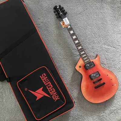 Xavier Transparent Red Single Cut Electric Guitar, Mahogany Body, Maple Neck, Rosewood Fingerboard image 3