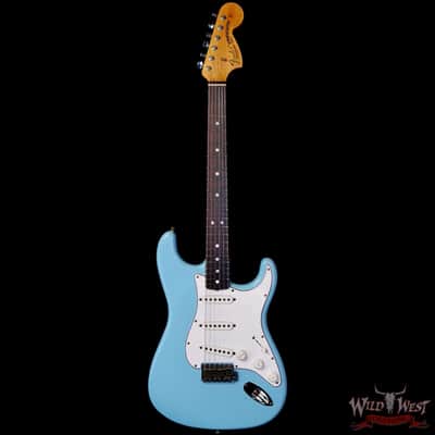 Fender Custom Shop 1969 Stratocaster Maple Neck with Rosewood Fingerboard Journeyman Relic Faded Daphne Blue 7.75 lbs image 3