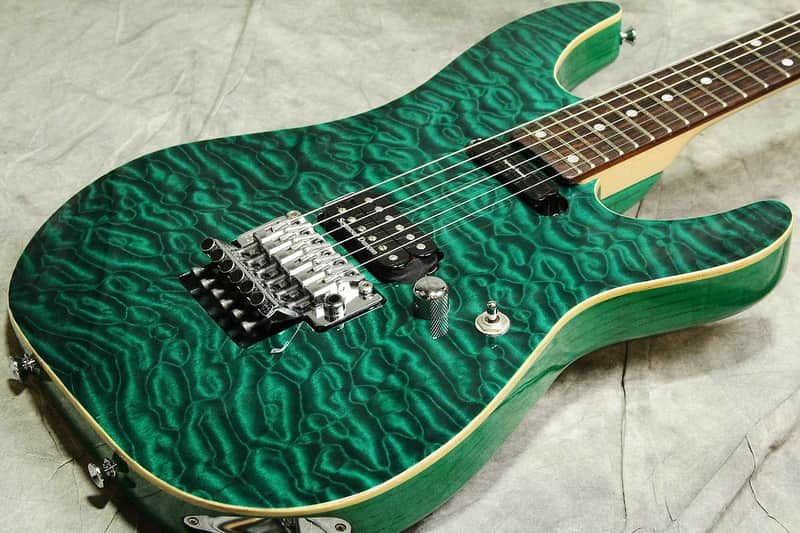 Schecter PA-ZK-1 Shinichi Kobayashi Signature Black Turquoise | Reverb