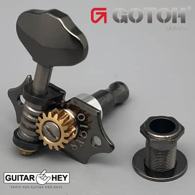 NEW GOTOH SXN510-06M Premium Acoustic Guitar Tuners Set 15:1 Ratio 3x3 - COSMO